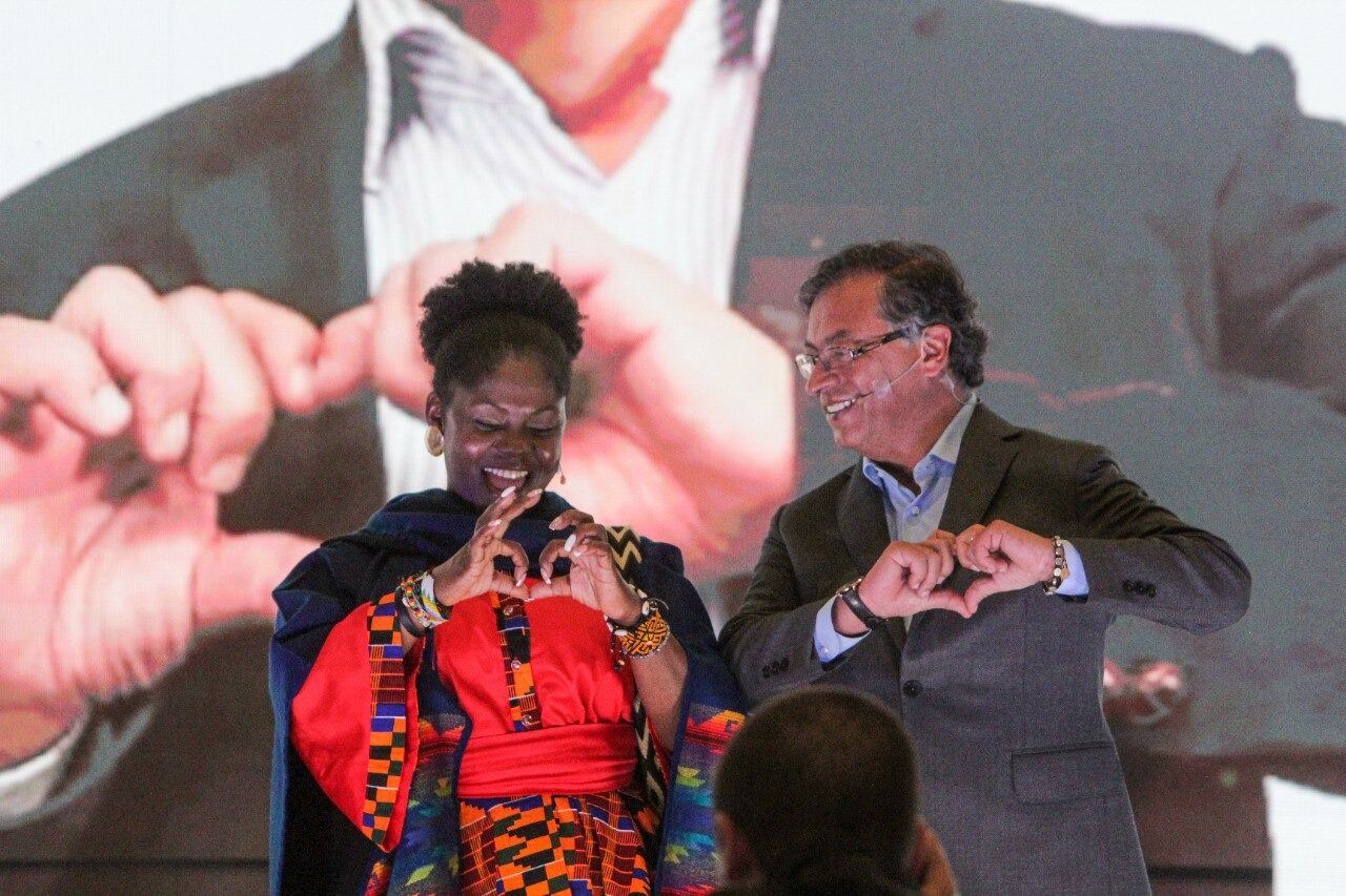 Habla Francia Márquez, la fórmula vicepresidencial de Gustavo Petro. Foto: Prensa Gustavo Petro