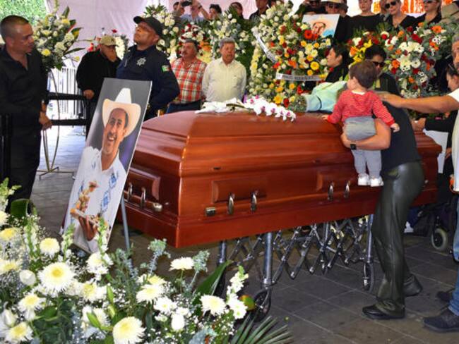 Funeral de Carlos Manzo Rodríguez. Foto: EFE