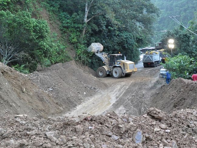 Foto de referencia de una vía destapada. Foto: Colprensa