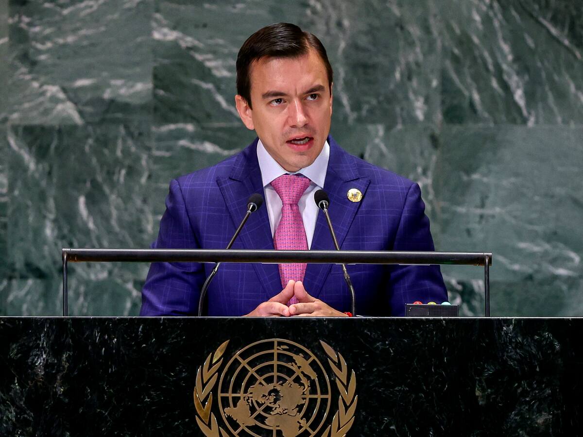 Noboa canceló agenda en Asamblea General de ONU y regresó a Ecuador para atender incendios