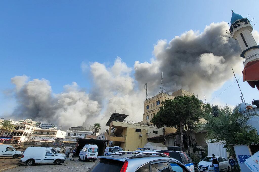 Bombardeo en Nabatieh. I Foto: ABBAS FAKIH/AFP via Getty Images.
