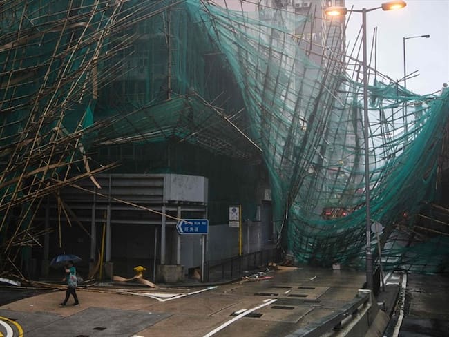 Ciudadano colombiano expuso cómo Hong Kong enfrentó el paso del tifón Mangkhut