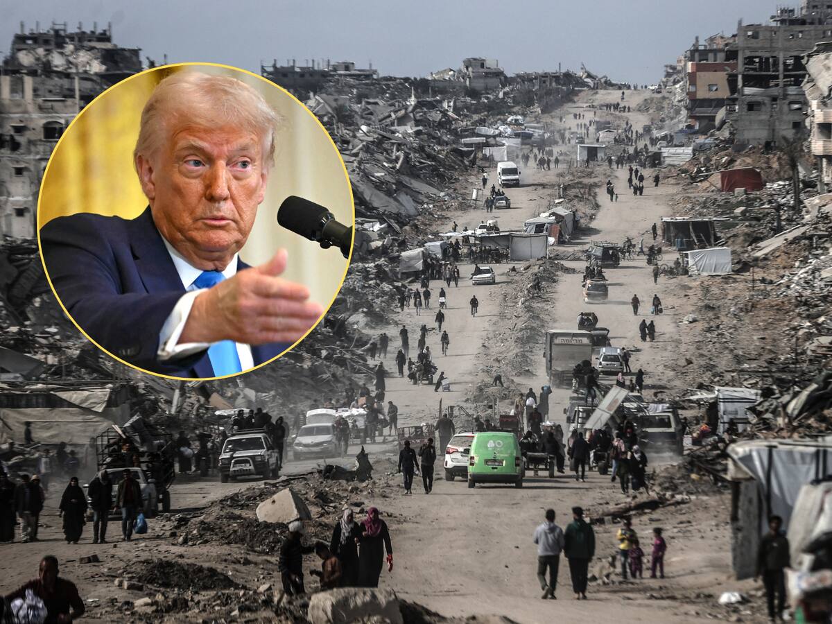 Trump afirmó que ve Gaza como una “transacción inmobiliaria” y descarta desplegar tropas