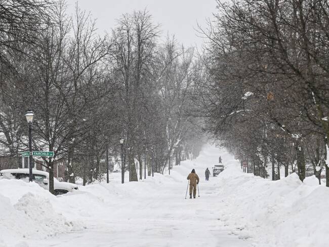 Imagen de referencia de nevada en Nueva York. Foto: Getty Images.