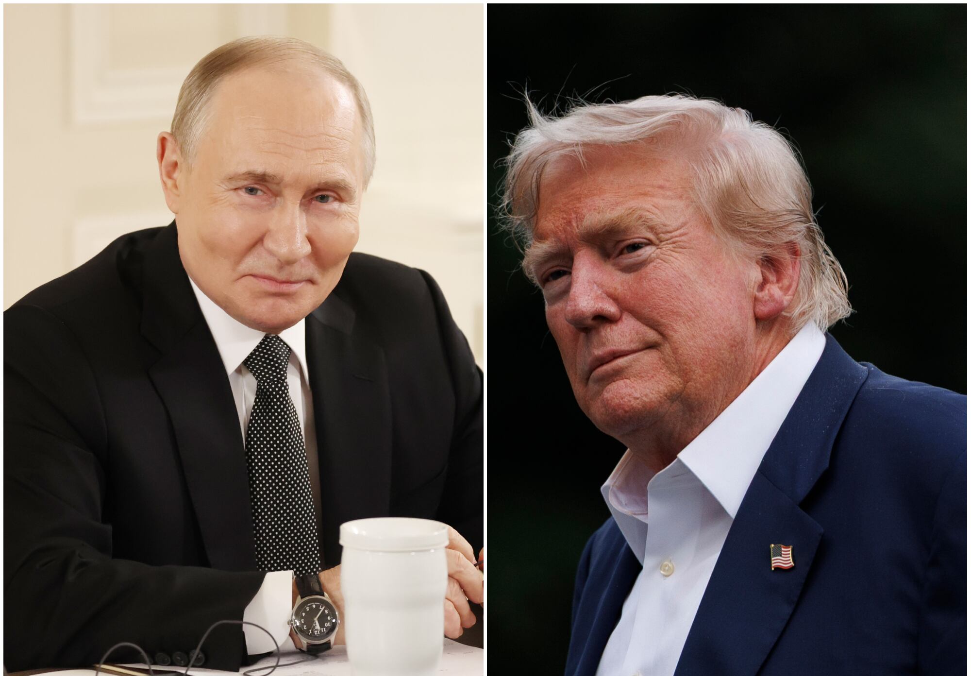 Kremlin informó que Putin y Trump se reunirán el viernes en una base militar en Alaska. Foto: EFE/ Getty Images.