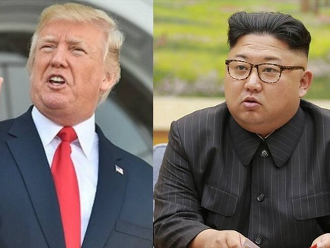 Donald Trump, presidente de Estados Unidos, y Kim Jong-un, presidente de Corea del Norte. Foto: Getty Images