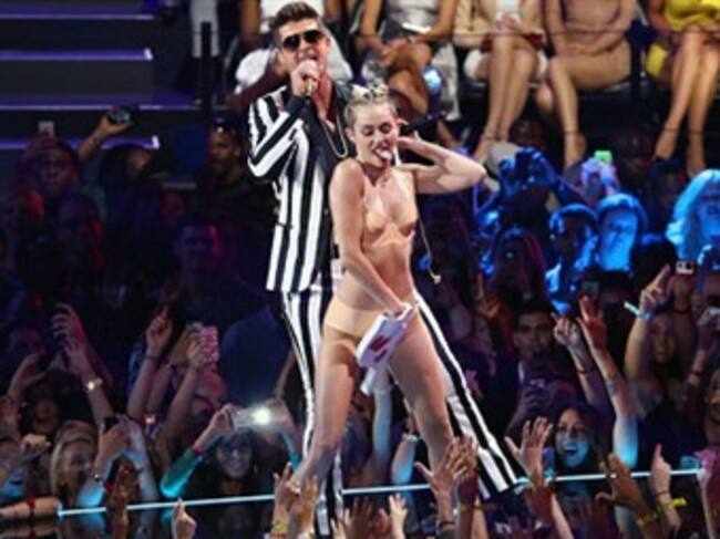 Miley Cyrus en los premios MTV. Foto: EFE