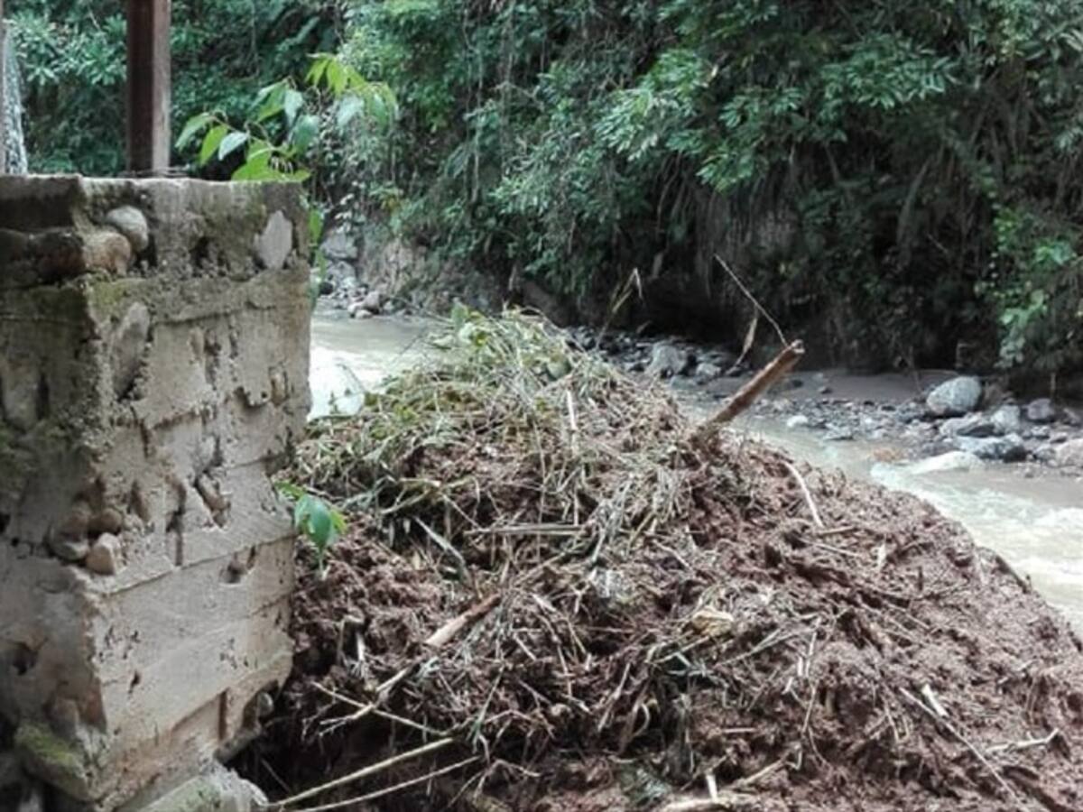 Por lluvias está incomunicada la comunidad de municipios aledaños al páramo de Santurbán