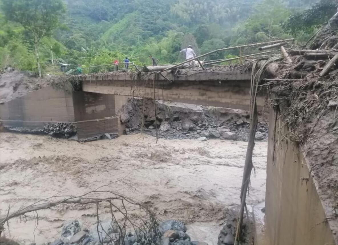 Avalancha en Mistrató, Risaralda / Foto: Cuerpo de Bomberos de Mistrató