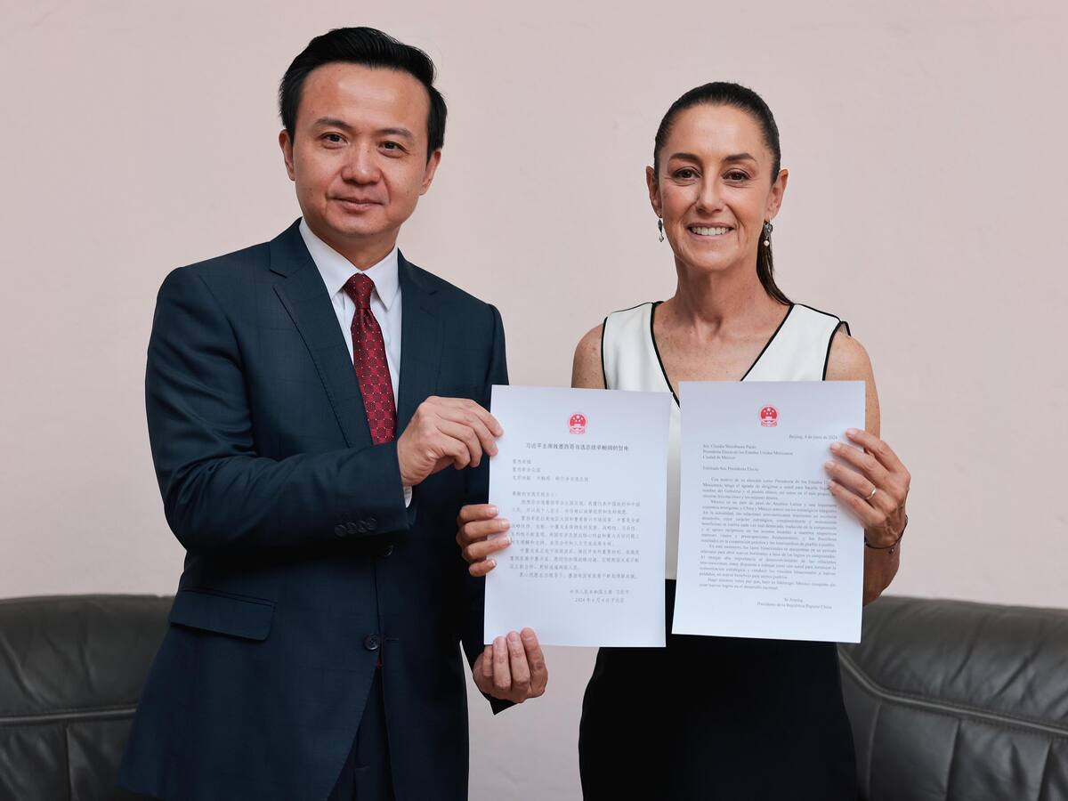 Claudia Sheinbaum recibe una carta de felicitación del presidente chino, Xi Jinping