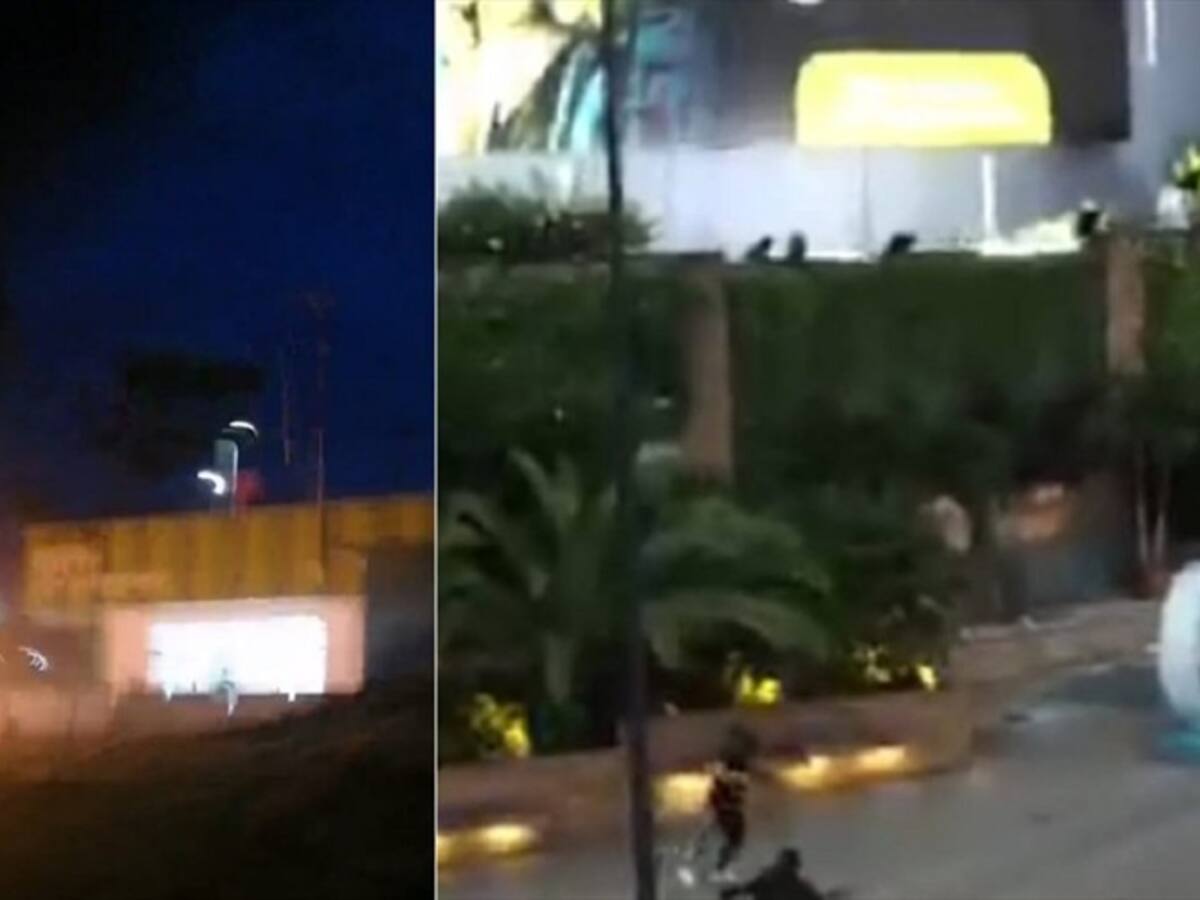Vandalizaron centro comercial y Tránsito de Floridablanca