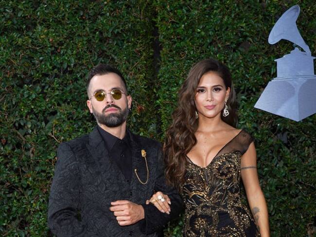 LAS VEGAS, NEVADA - NOVEMBER 14: (L-R) Mike Bahía and Greeicy Rendón attends the 20th annual Latin GRAMMY Awards at MGM Grand Garden Arena on November 14, 2019 in Las Vegas, Nevada. (Photo by Rodrigo Varela/Getty Images for LARAS)