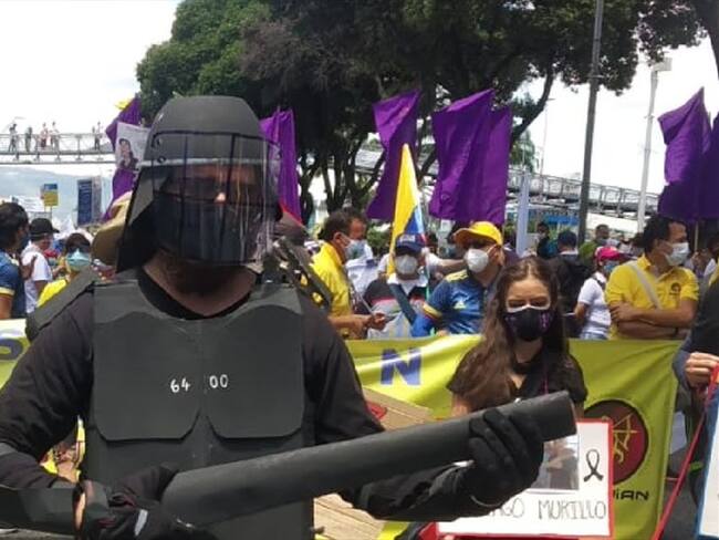 marcha paro Bucaramanga. Foto: suministrada.