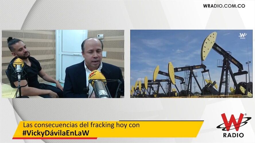 Expertos hablan en la W sobre fracking. Foto: La WCon Vicky Dávila