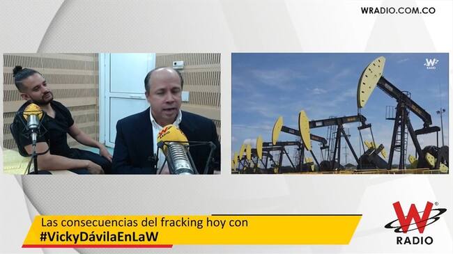 Expertos hablan en la W sobre fracking. Foto: La WCon Vicky Dávila