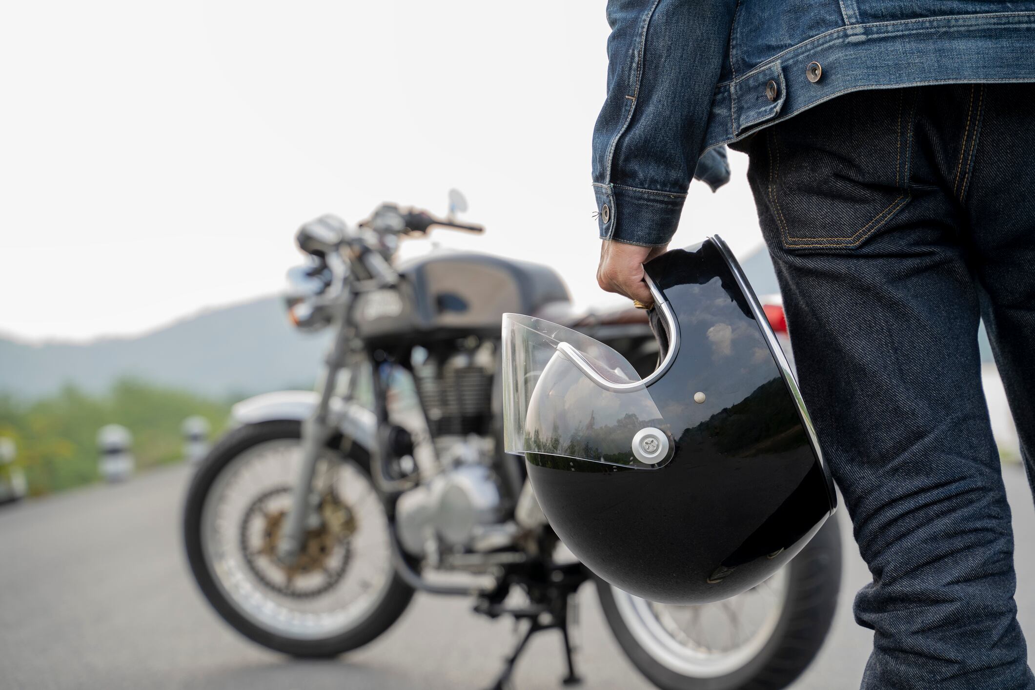 Imagen de referencia de motociclista. Foto: Getty Images.