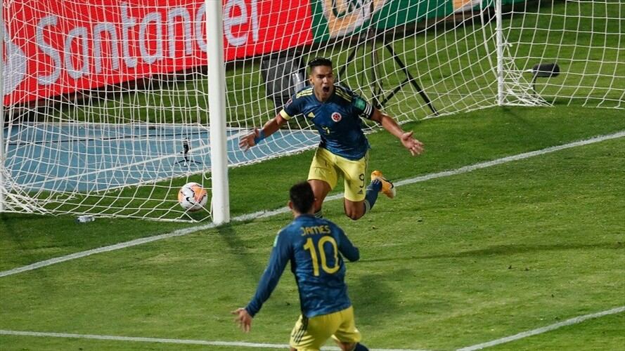 Falcao después de marcar el gol del empate. Foto: Getty Images.