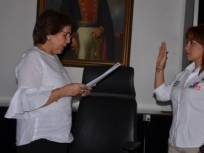Jimena Abril de Angelis es designada alcaldesa encargada de Santa Marta. Foto: Alcaldía de Santa Marta