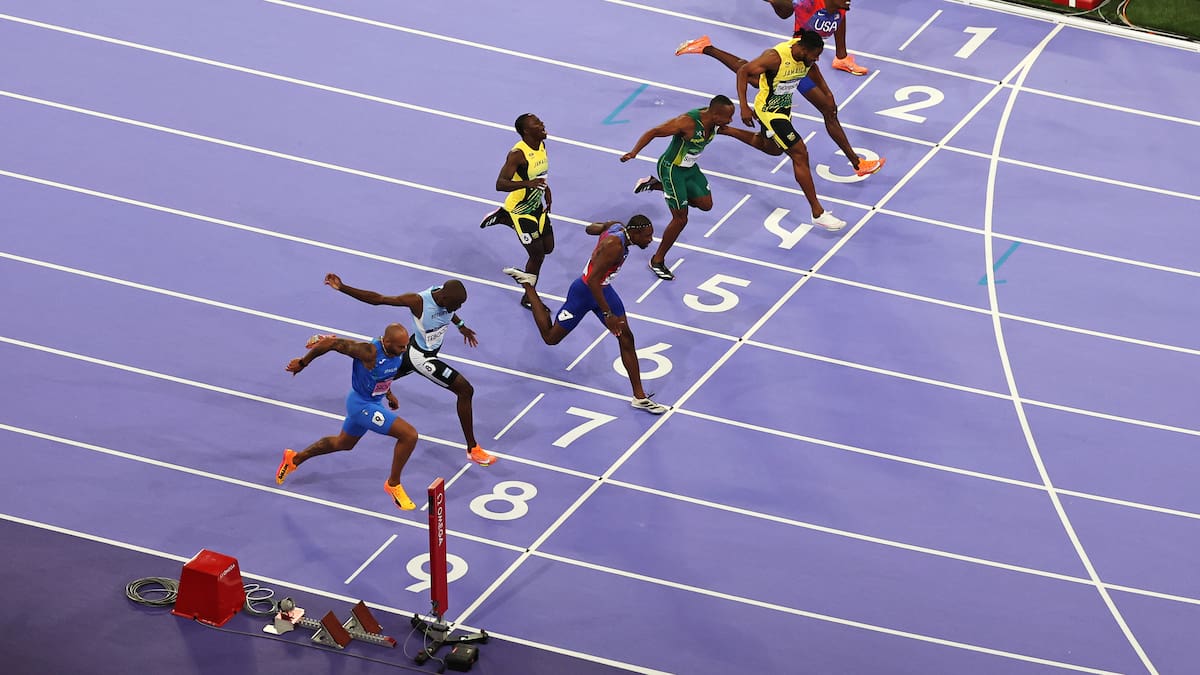 En fotos: el increíble ‘foto finish’ en la final de los 100 metros planos en los JJ. OO.