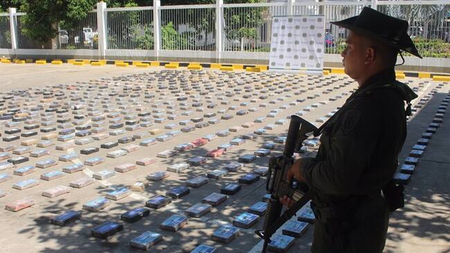 Incautan más de 300 kilos de cocaína en Cartagena. Foto: Cortesía Colprensa