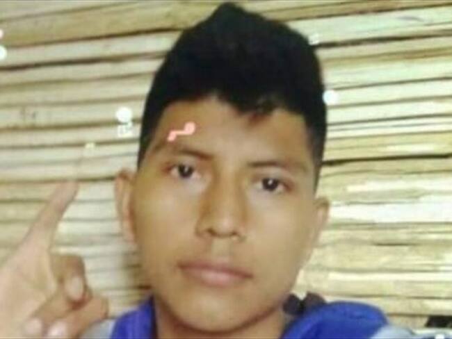 Cristian Conda de 21 años de edad era miembro del Resguardo de López Adentro . Foto: Cortesía