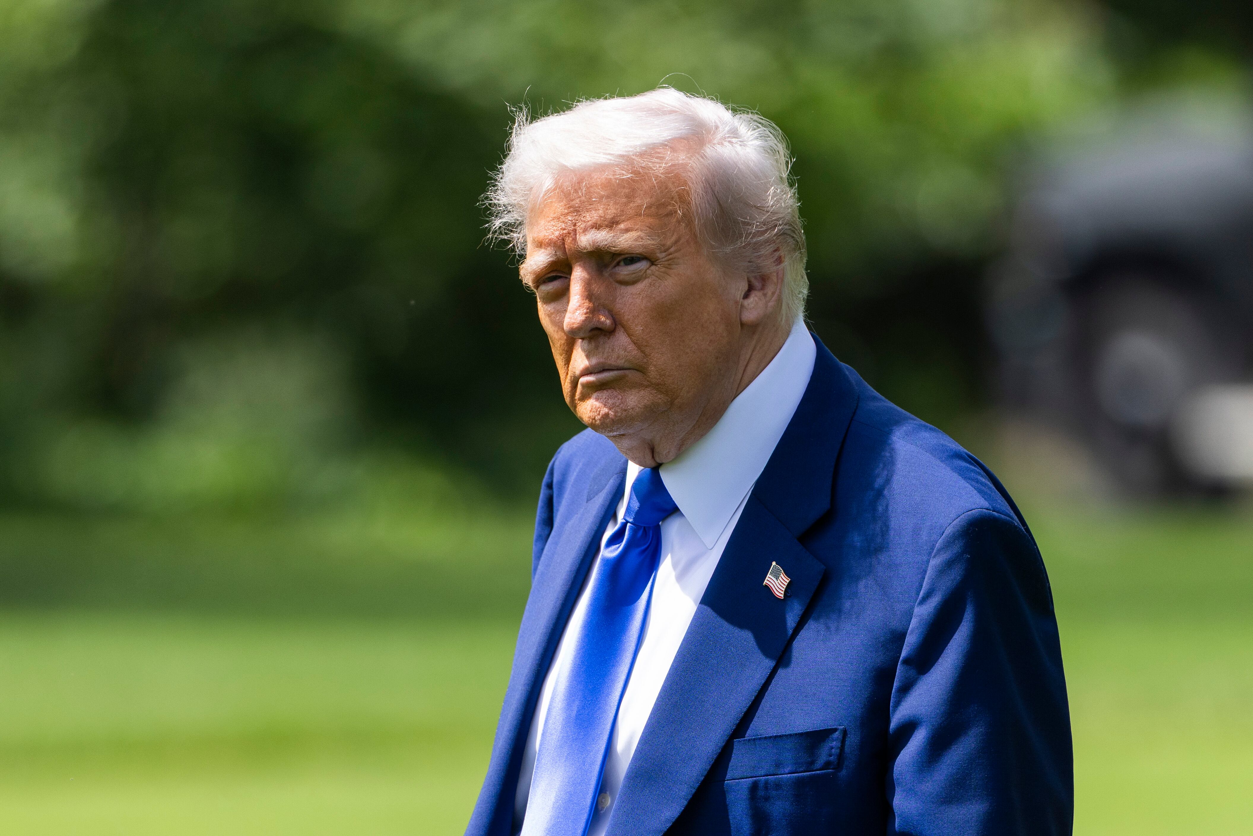 Donald Trump llegó a Riad en el inicio de su primera gira internacional a Oriente Medio. EFE/EPA/JIM LO SCALZO