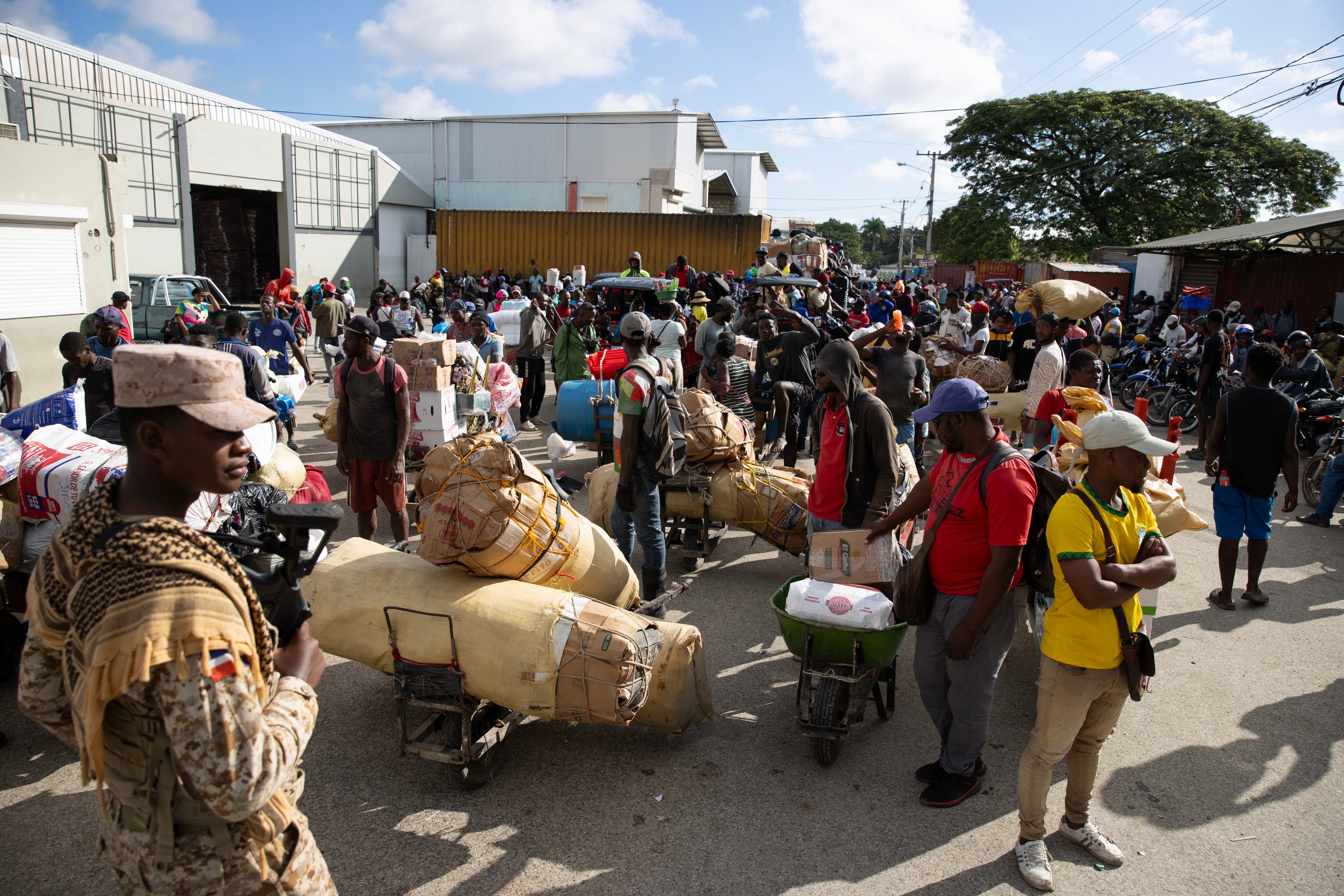 Protestas en Haití. Foto: EFE/ Orlando Barría