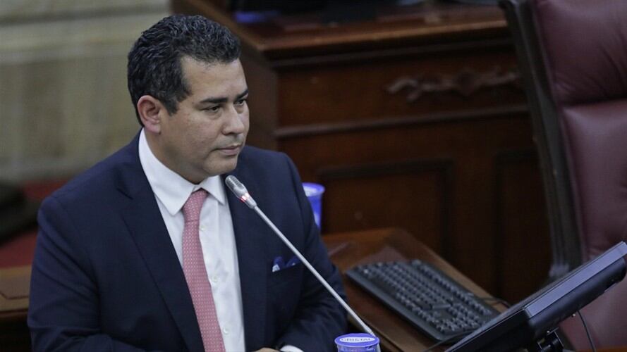El Presidente de la Cámara, Alejandro Carlos Chacón mostró su preocupación por las observaciones del Procurador.. Foto: