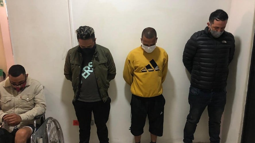 Se trata de una organización delincuencial denominada ‘Los Rumi’, dedicada al hurto en la modalidad de fleteo en varios sectores de Bogotá. . Foto: Cortesía Fiscalía