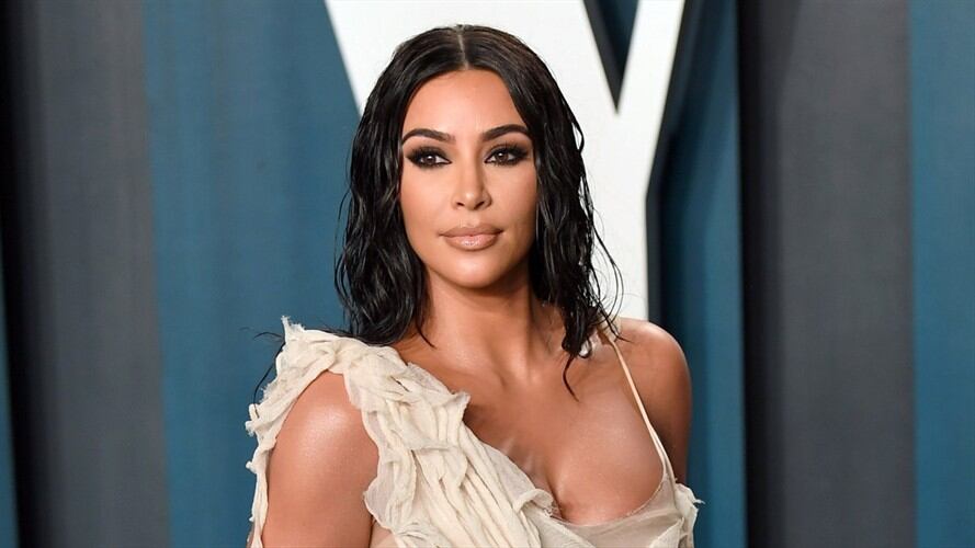 El ajustado vestido de Kim Kardashian . Foto: Getty