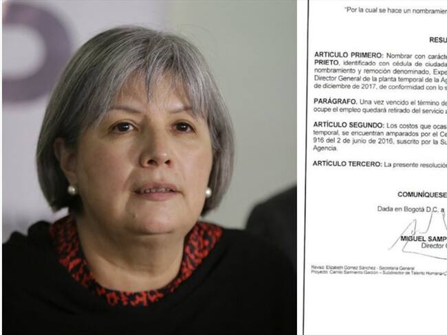 Miguel Samper quién recibió contrato por 50 millones de la Jep, nombró al hermano de Patricia Linares en la agencia nacional de tierras.. Foto: W Radio y Colprensa