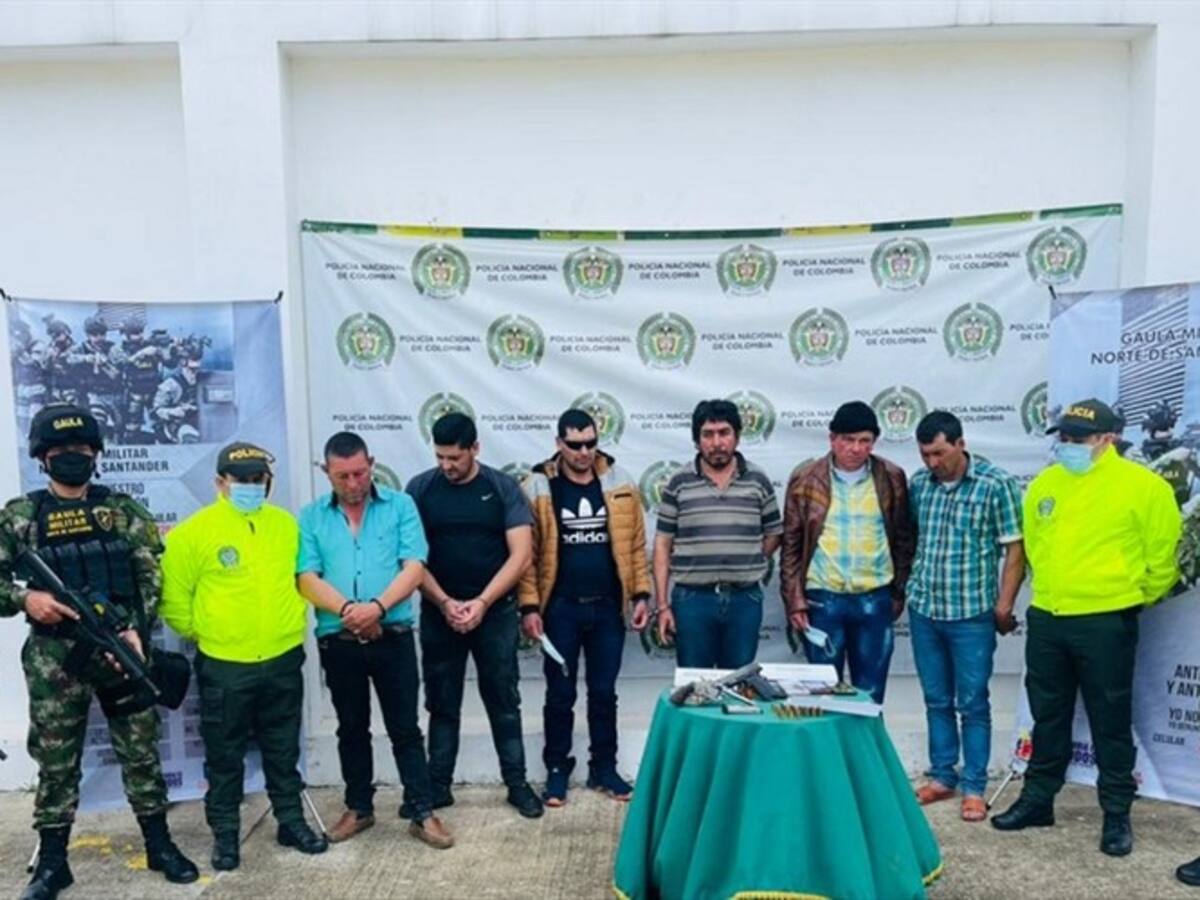 Capturados seis disidentes del frente 45 de las Farc en Norte de Santander