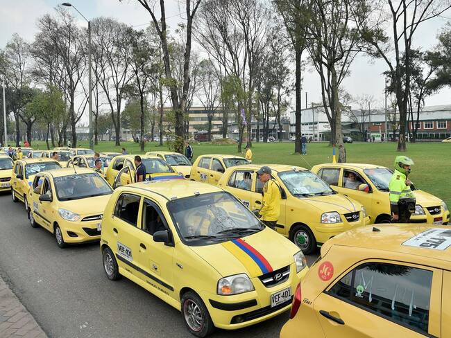 Gremio de taxistas junio 2023. Foto: GUILLERMO LEGARIA/AFP via Getty Images. / GUILLERMO LEGARIA