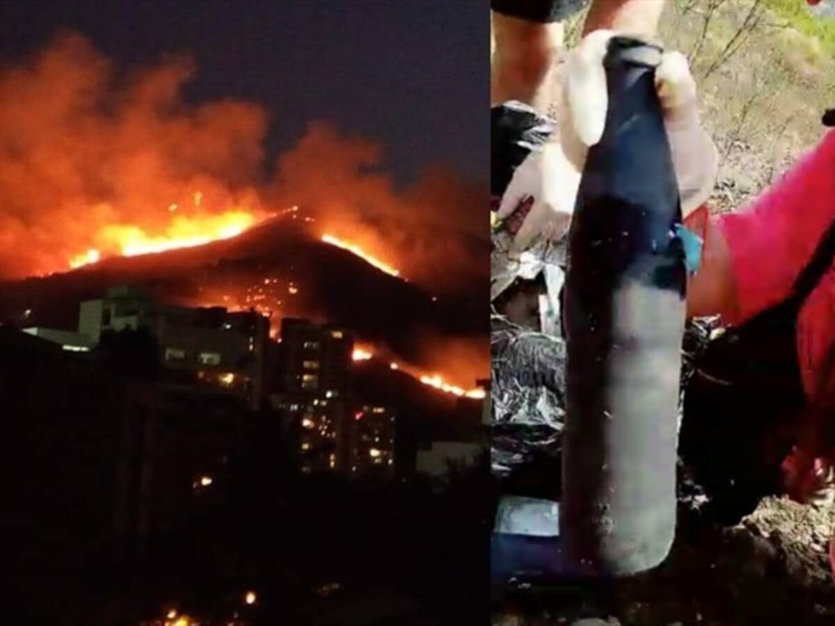 Investigan si incendios en cerros de Cali fueron provocados por bombas molotov