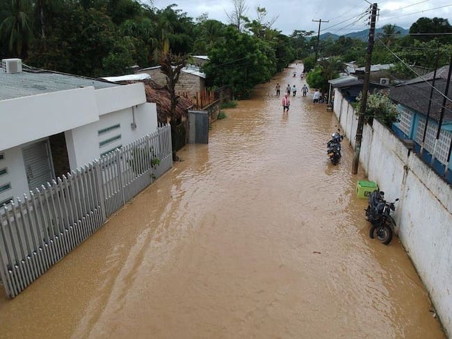 Córdoba tiene más de 8.600 damnificados por las inundaciones. Foto: prensa Alcaldía de Tierralta (referencia).
