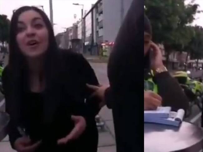 El video de María Victoria se volvió viral en las redes sociales por la manera en la que trataba a las autoridades.. Foto: Captura de Pantalla