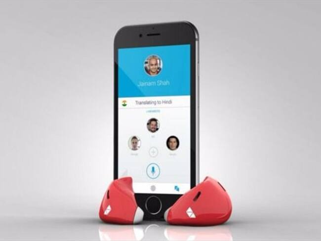 Pilot, el traductor simultáneo que se inspiró en películas de ciencia ficción.. Foto: BBC Mundo