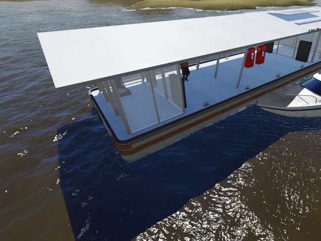Montería contaría con un innovador sistema de transporte en el río Sinú.Foto:alcaldía Montería.