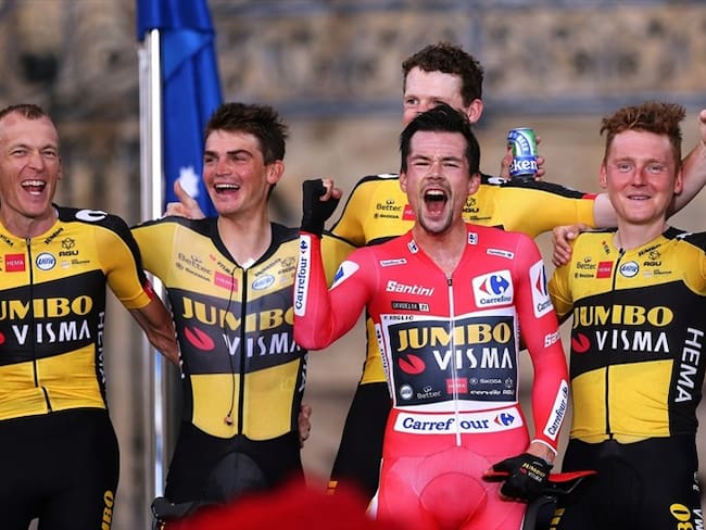 Primoz Roglic, líder del equipo del Jumbo-Visma en la Vuelta a España. Foto: Gonzalo Arroyo Moreno/Getty Images