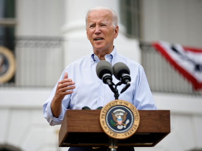 Joe Biden, el presidente de Estados Unidos, en la celebración del 4 de julio de 2022 en la Casa Blanca. (Photo by Chip Somodevilla/Getty Images)