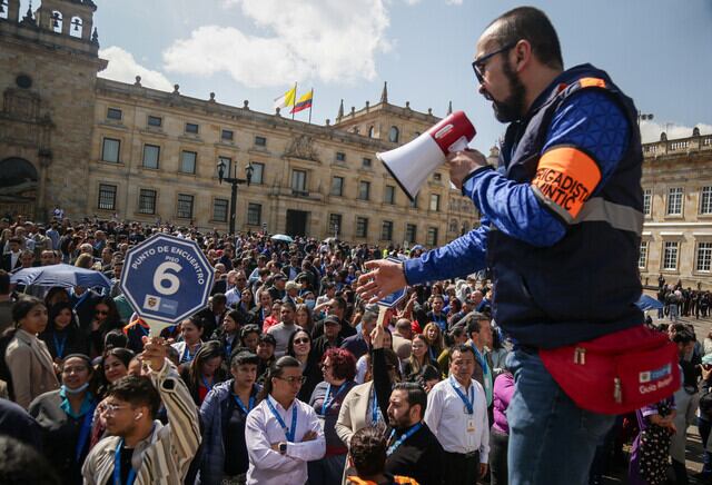 Simulacro de respuesta a emergencias Bogotá. Foto: Colprensa.