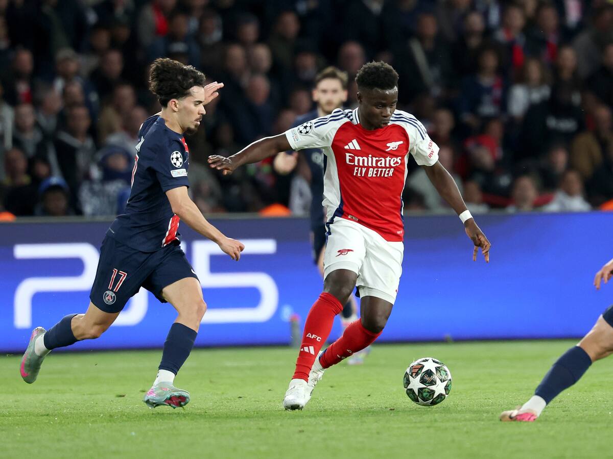 Video: llegó el descuento ‘Gunner’; Saka solo tuvo que empujarla y marcó el 2-1