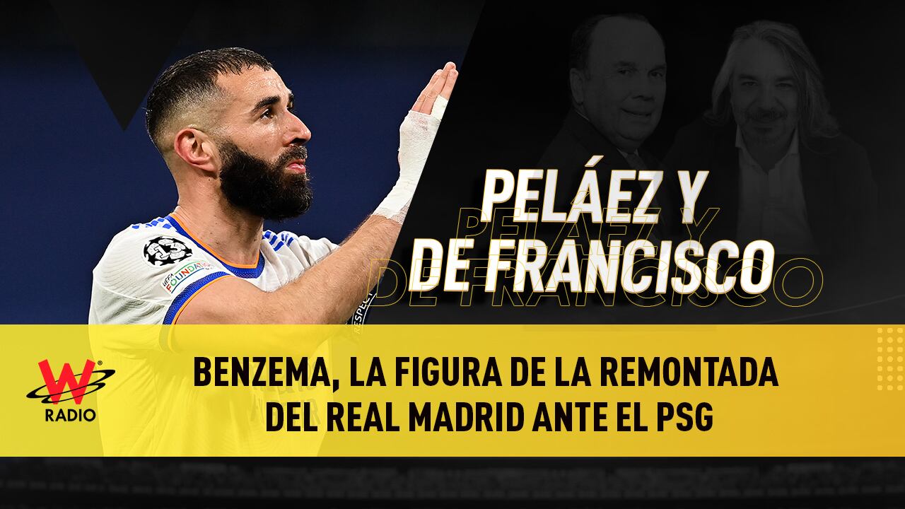 Karim Benzema en la victoria del Real Madrid ante el PSG por Champions League