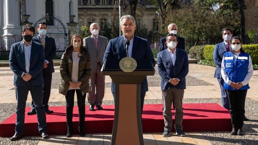 Iván Duque anuncia que Colombia fue ratificado en el mecanismo COVAX. Foto: Presidencia de la República