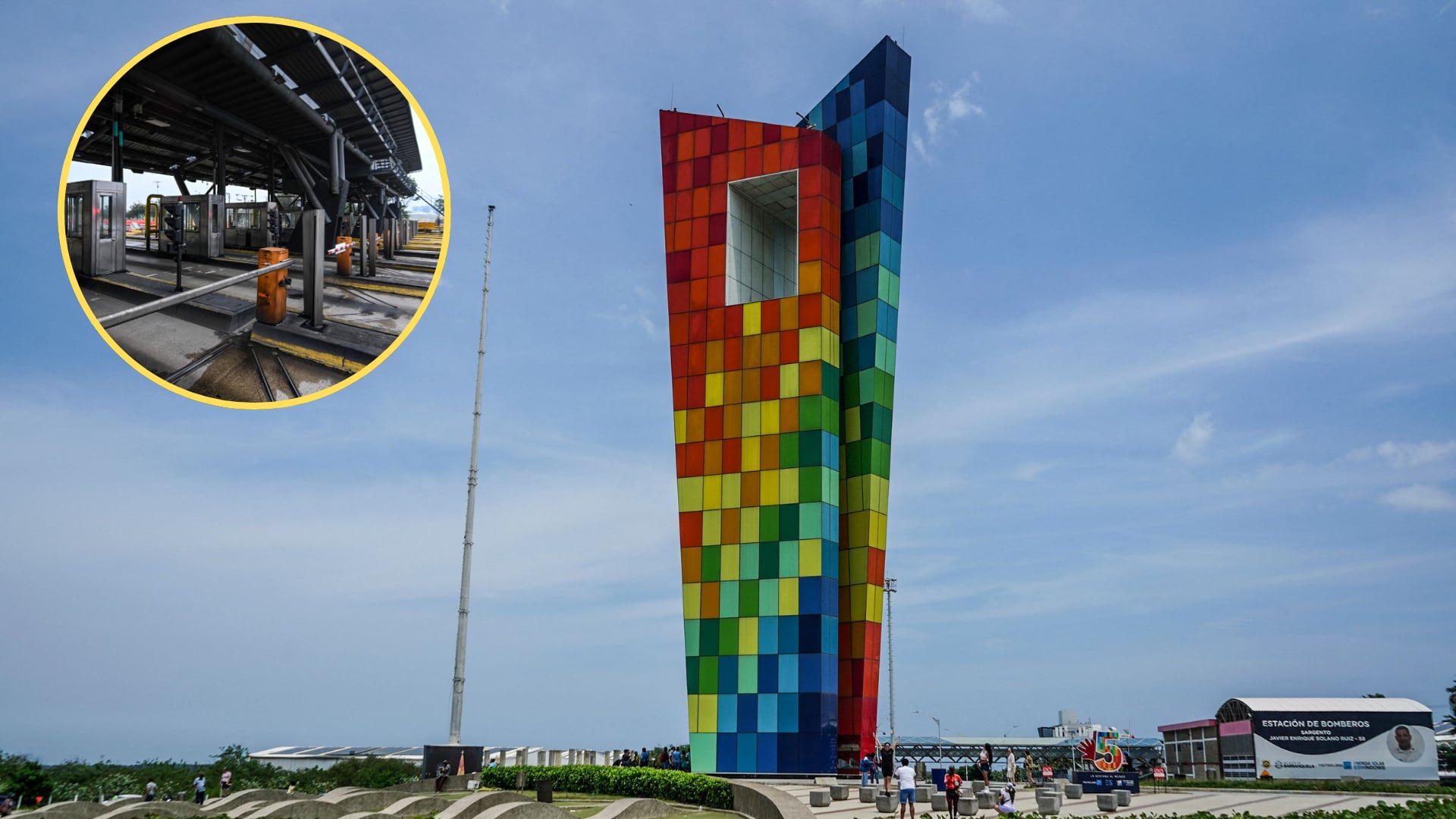 Barranquilla. FOTO: STR/AFP via Getty Images - Peaje. FOTO: JUAN BARRETO/AFP via Getty Images.