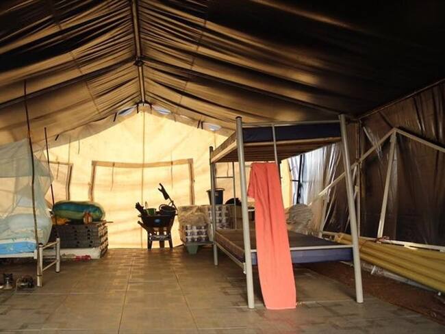 Solo en el Meta están listos los campamentos de la Misión de Monitoreo y Verificación. Foto: Gobernación del Meta