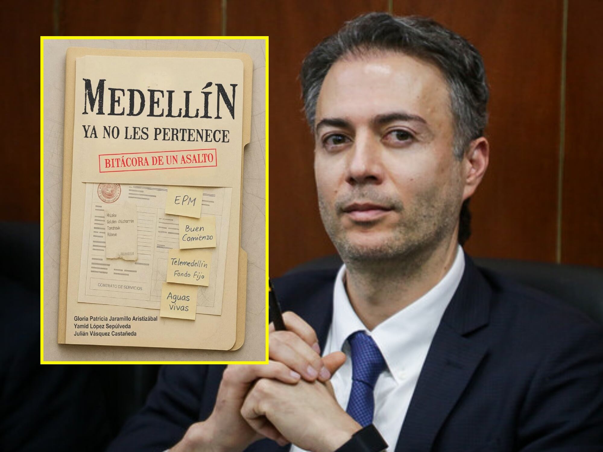 ‘Medellín ya no les pertenece’, libro que desglosa denuncias de corrupción contra Daniel Quintero