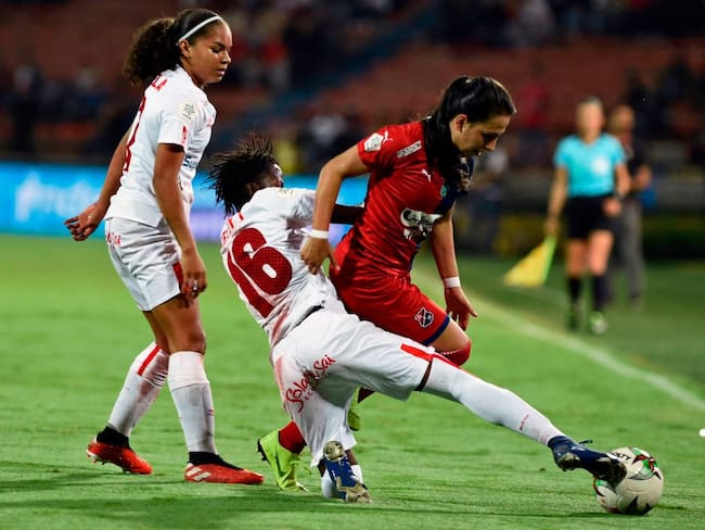America de Cali e  Independiente Medellin  - Liga Femenina Colombiana  (Photo credit should read JOAQUIN SARMIENTO/AFP via Getty Images)