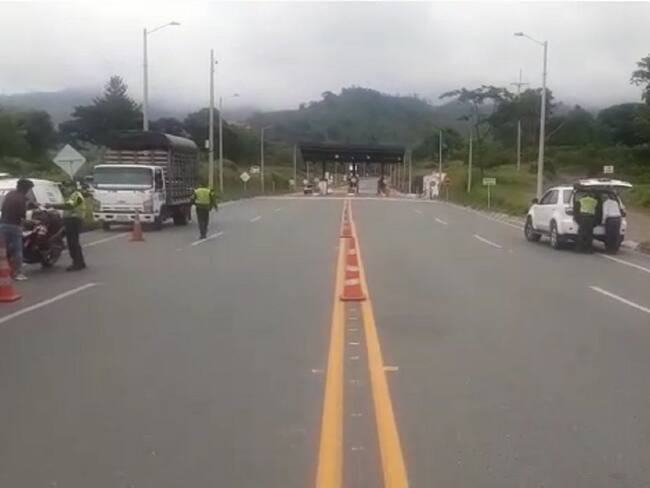 Investigan muerte de vigilante en un peaje de Caldas. Crédito: Policía Caldas.