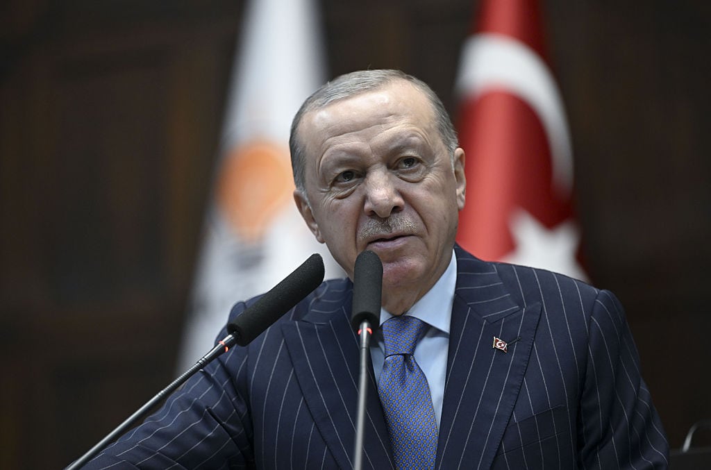 El presidente de Turquía, Recep Tayyip Erdogan, en Ankara, el 7 de enero de 2026. FOTO: Utku Ucrak/Anadolu vía Getty Images